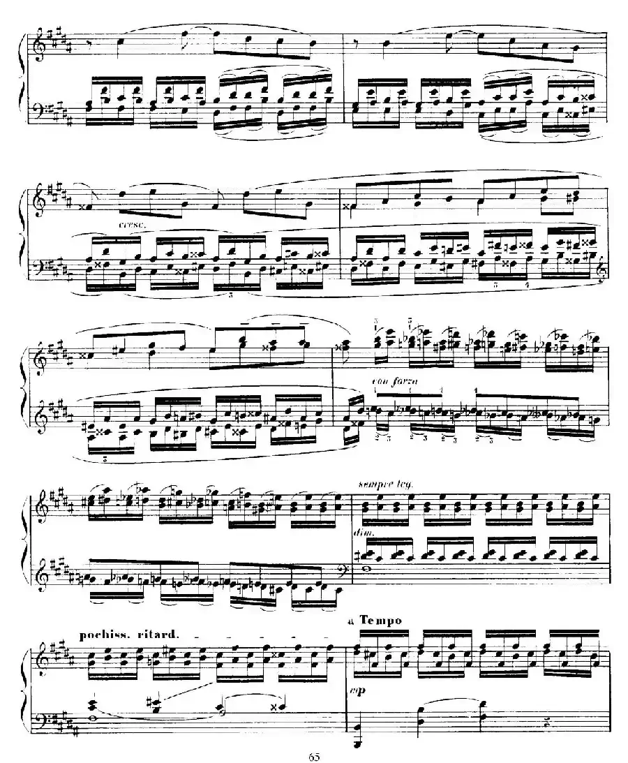 15 Etudes de Vortuosite Op.72（15首辉煌练习曲·15）