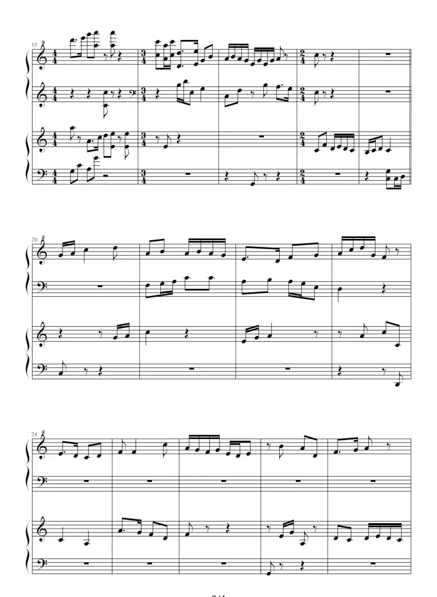 急急风（四手联弹）