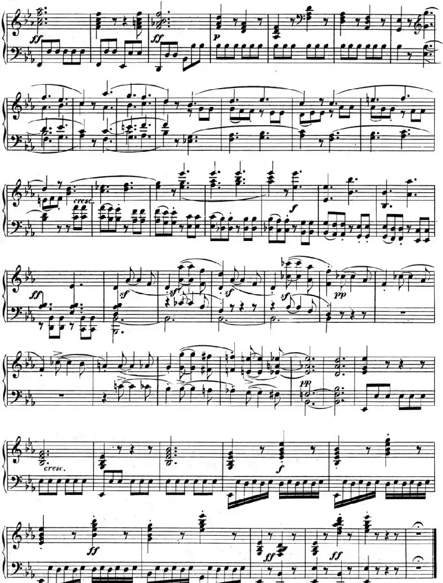 贝多芬钢琴奏鸣曲04 大调奏鸣曲 降E大调 Op.7 E-flat major