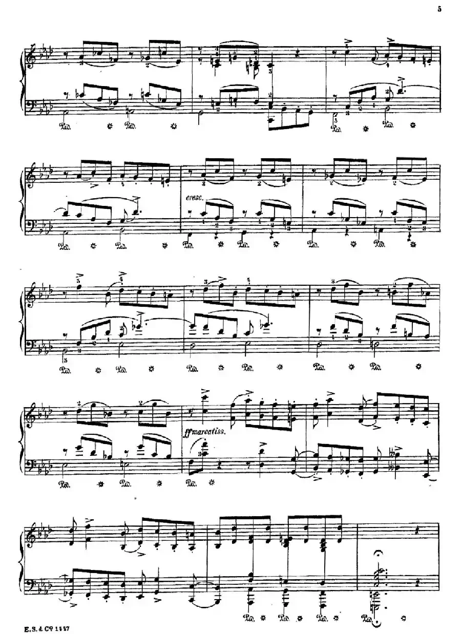 Albumblatt Op.2（纪念册的一页·莫什科夫斯基 作曲版）