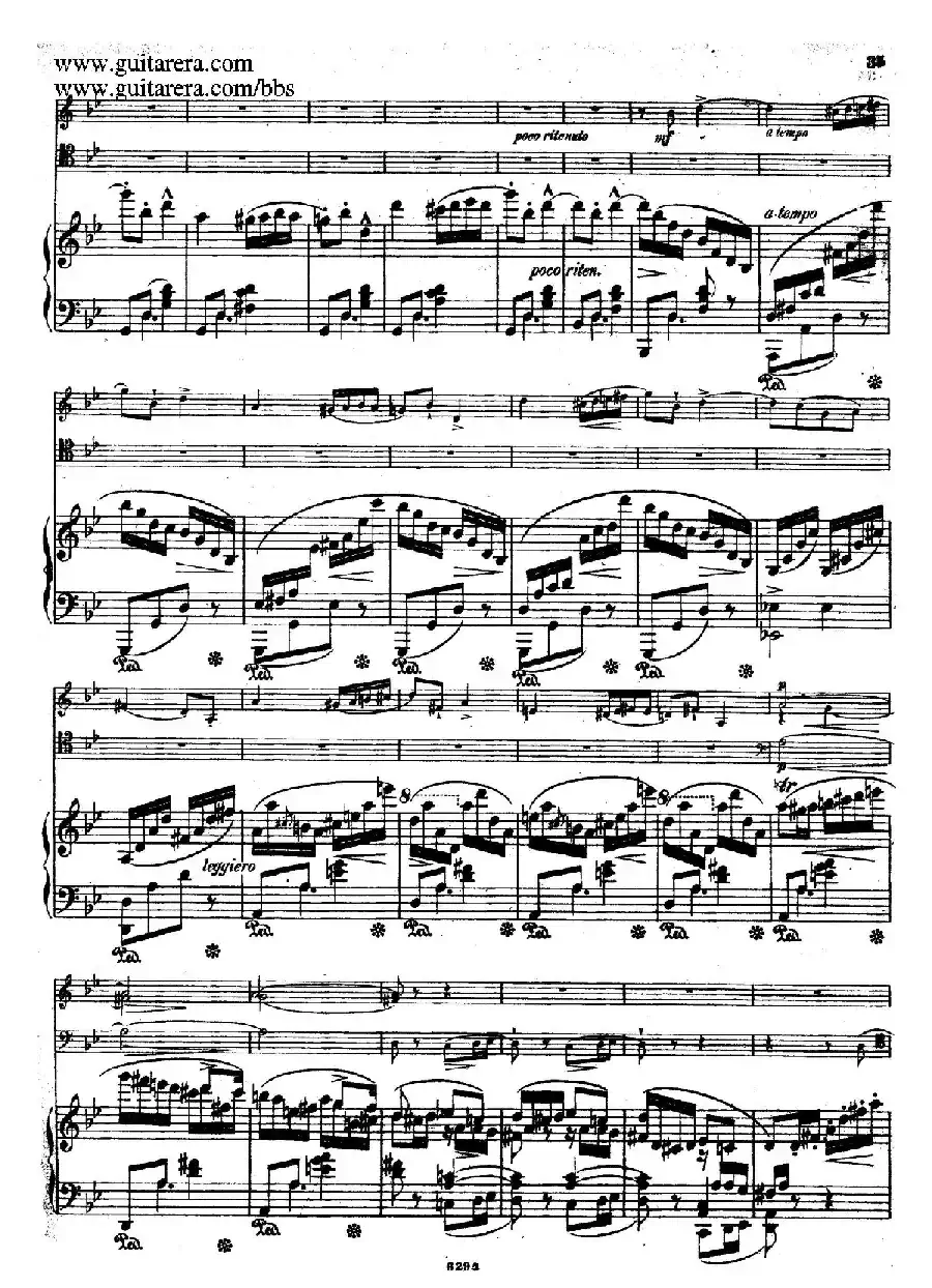 Piano Trio in g Minor Op.8（g小调钢琴三重奏）