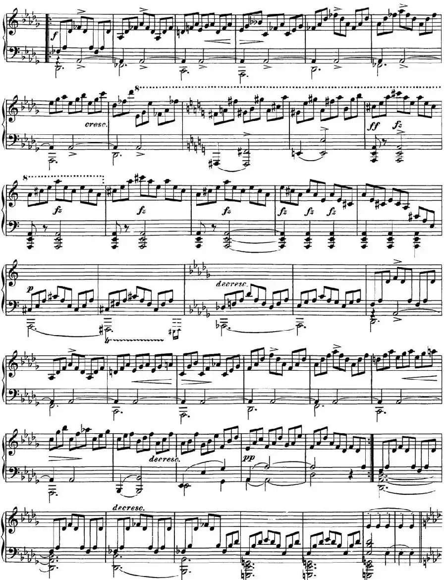 舒伯特降A大调即兴曲D.935,Op.142(NO.2)