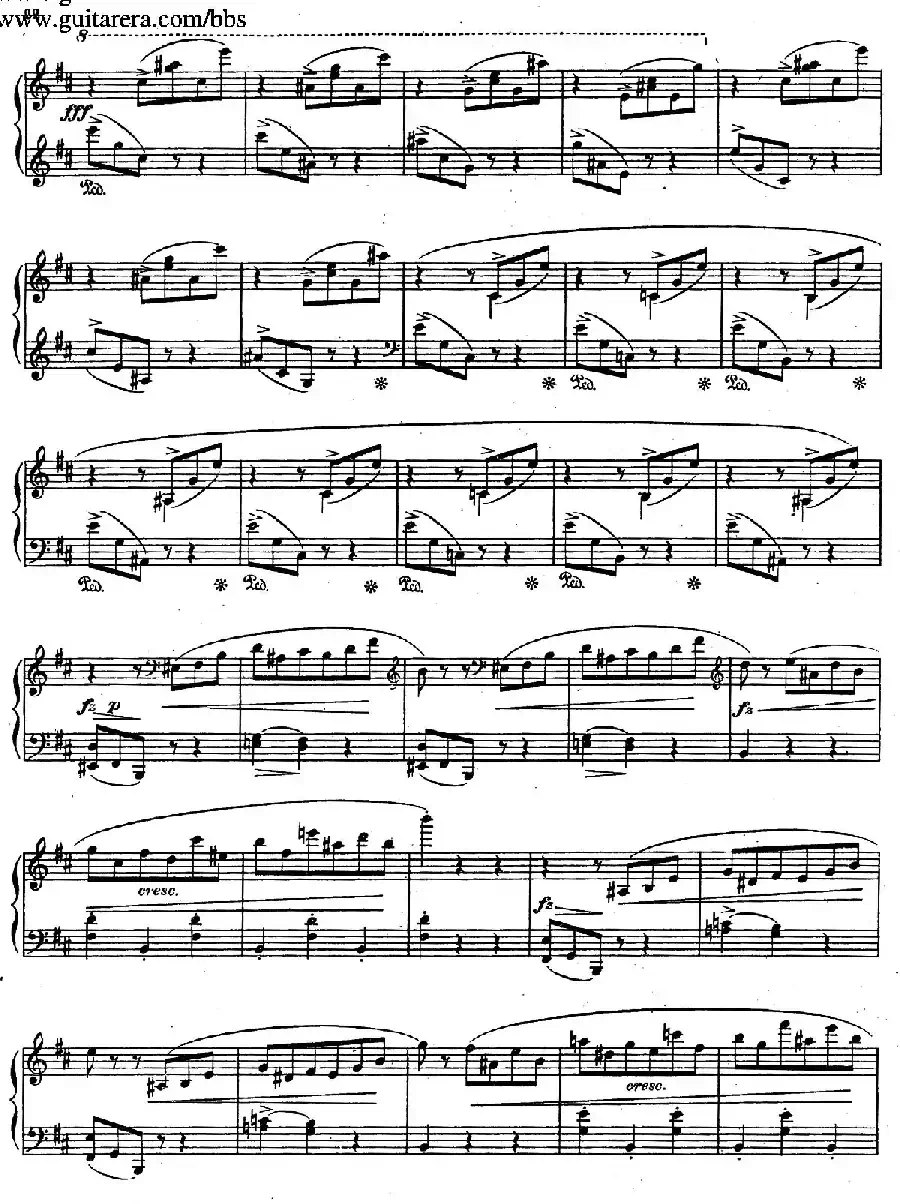 Scherzo No.1 in b Minor Op.20（b小调第一谐谑曲）