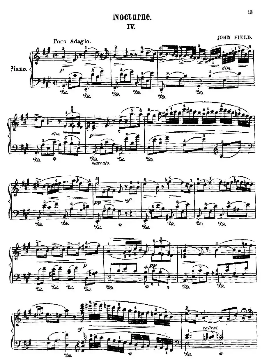 Nocturne No.4 in A Major （A大调第四号夜曲）