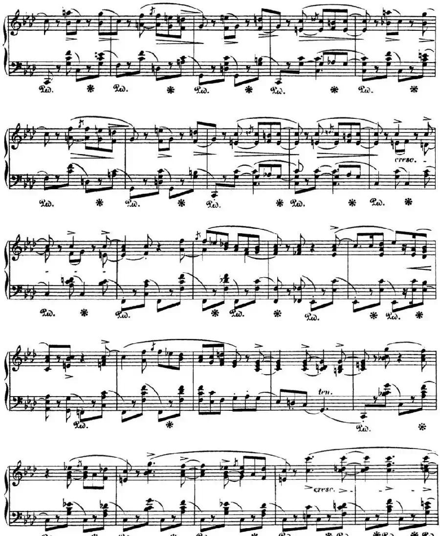 肖邦 叙事曲3 降A大调 Chopin Ballade No.3 Op.47