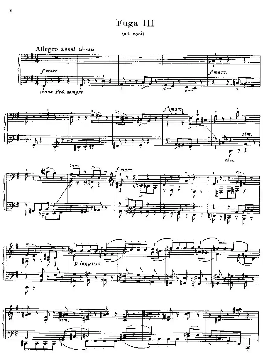 24 Preludes and Fugues Part.1 Op.45（24首前奏曲与赋格·第一部分·3）