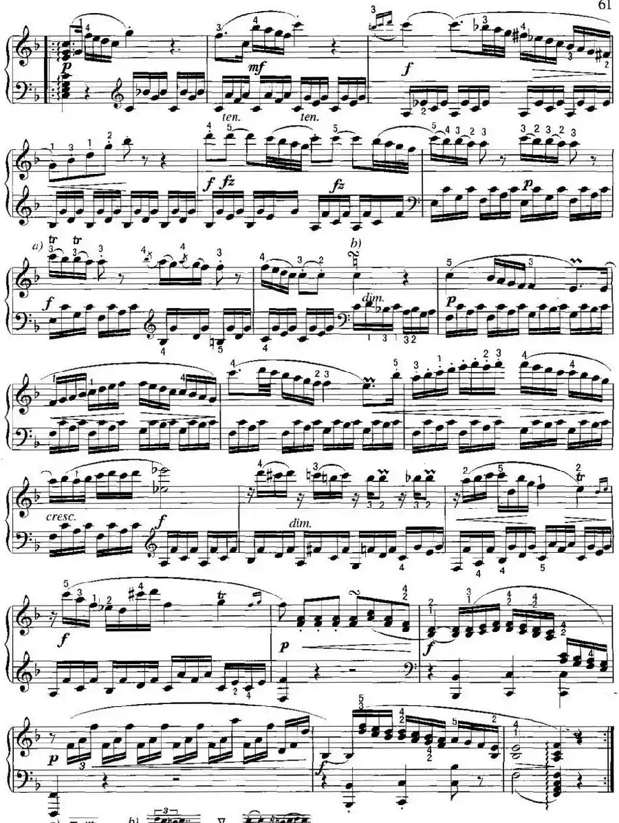 不可不弹的世界钢琴名曲：奏鸣曲（C大调）