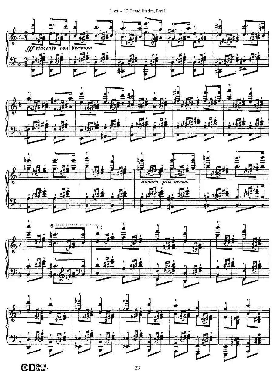 12 Grand Etudes S.137（12首华丽的练习曲·4）