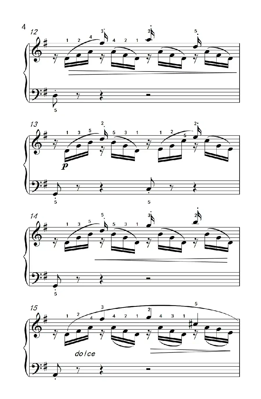 燕子（老年大学 钢琴教程 3）