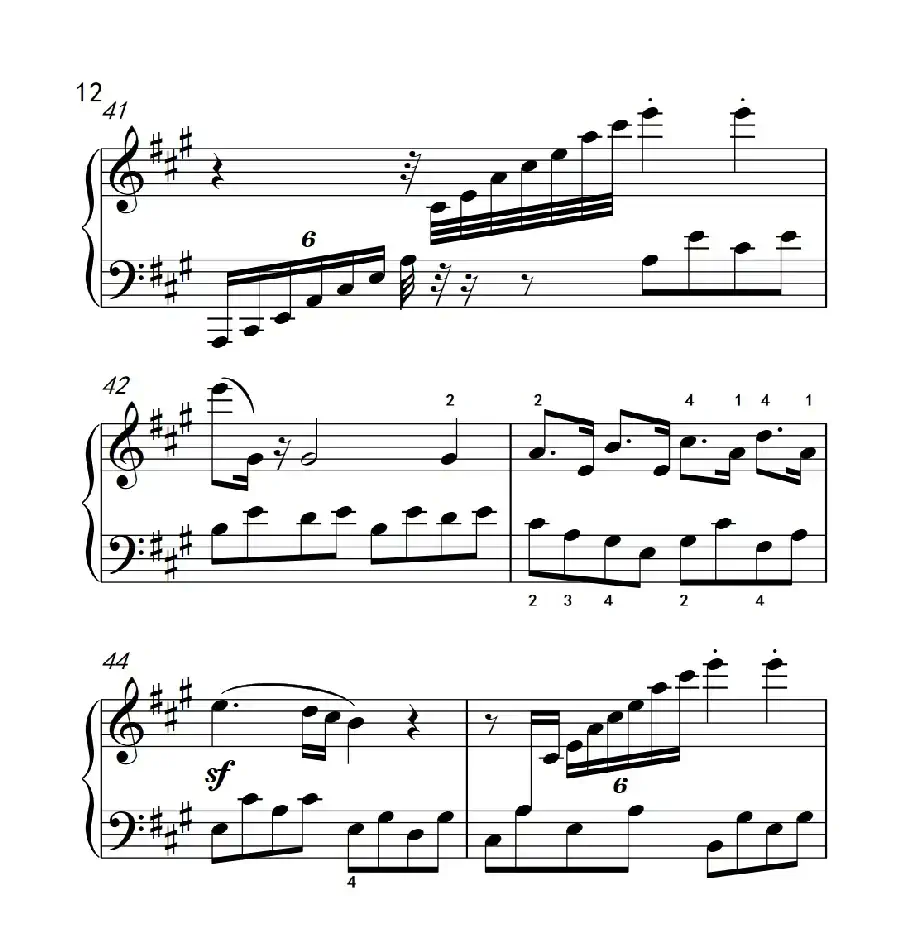 奏鸣曲 Opus 2 Nr.2 第四乐章(贝多芬奏鸣曲集 1)