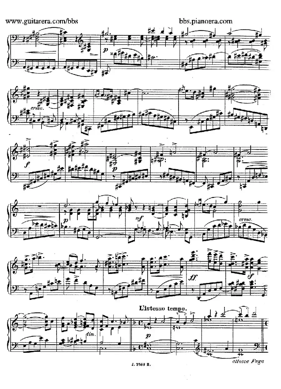 Theme with Variations and Fugue in F Major Op.14 （F大调主题变奏与赋格）