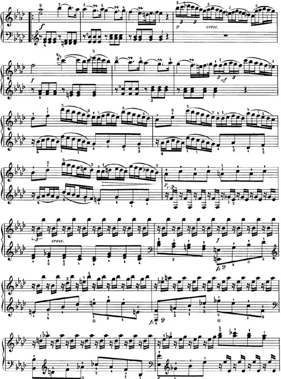 海顿 钢琴奏鸣曲 Hob XVI 46 Divertimento Ab major