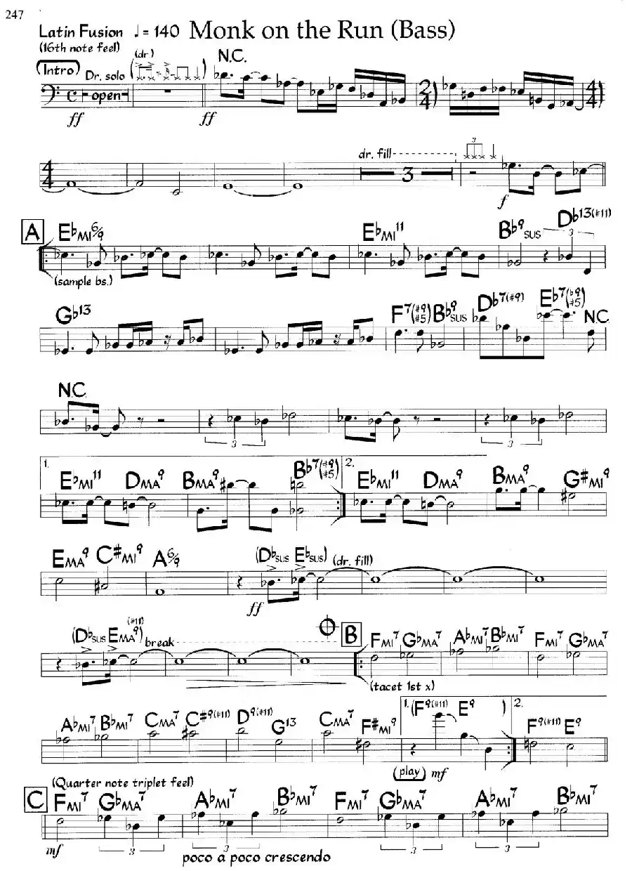 Monk on the Run(爵士钢琴曲)