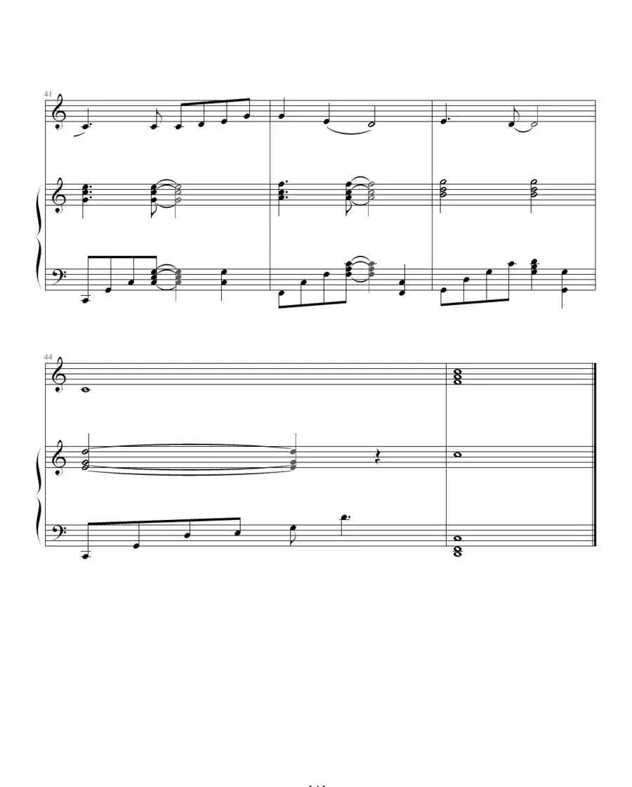 解脱(钢琴伴奏谱)