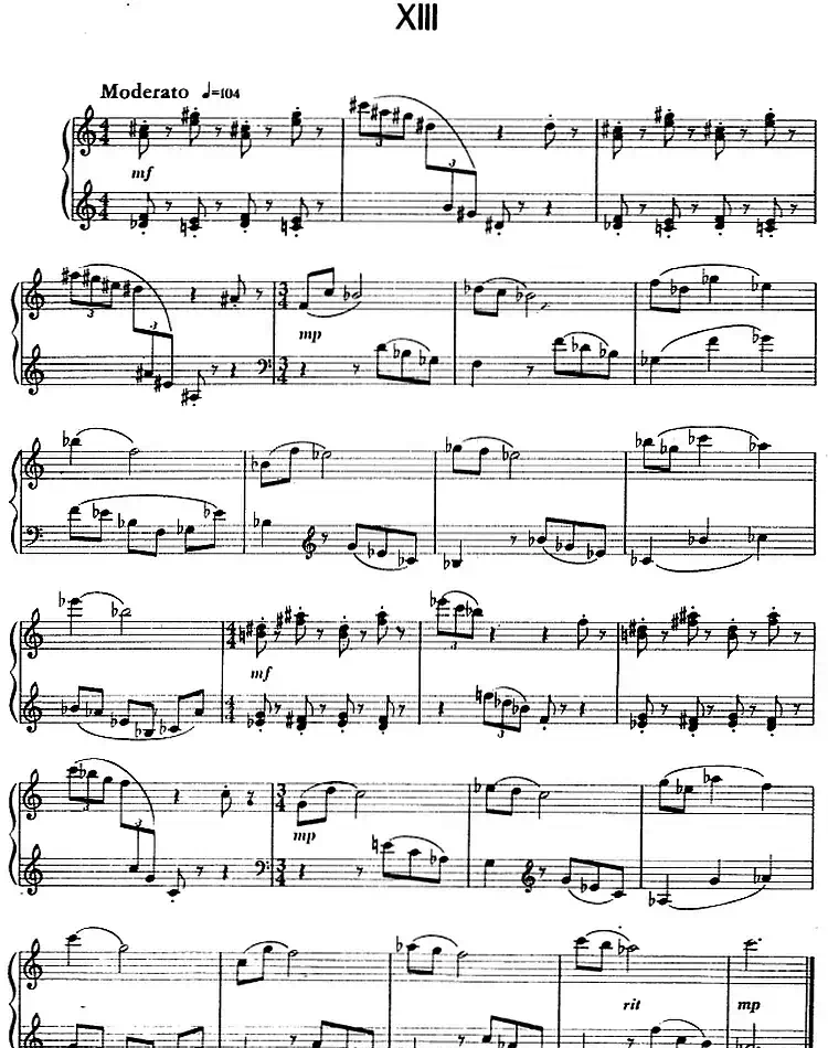 钢琴简易练习曲十六首（丁善德作品三十一号）