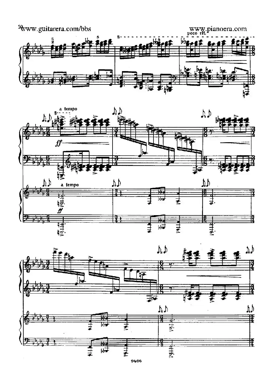 Piano Concerto in D-flat Major Op.37（降D大调钢琴协奏曲·Ⅰ·双钢琴）