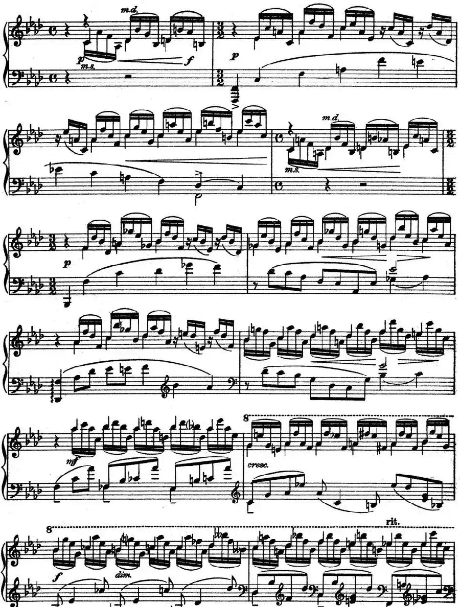 10 Preludes Op.23（拉赫玛尼诺夫10首前奏曲·Ⅷ）