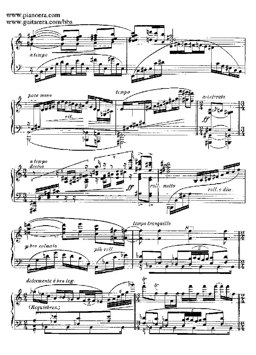 Goyescas（戈雅之画）（5. 爱与死 El Amor Y La Muerte）