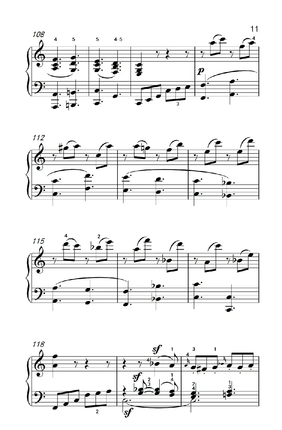 奏鸣曲 Opus 2 Nr.3 第四乐章(贝多芬奏鸣曲集 1)