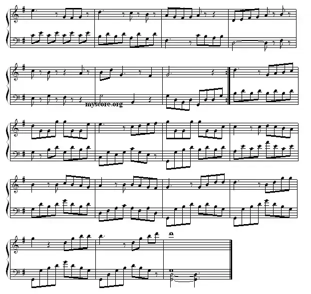 钢琴公主的浪漫钢琴：G大调小步舞曲