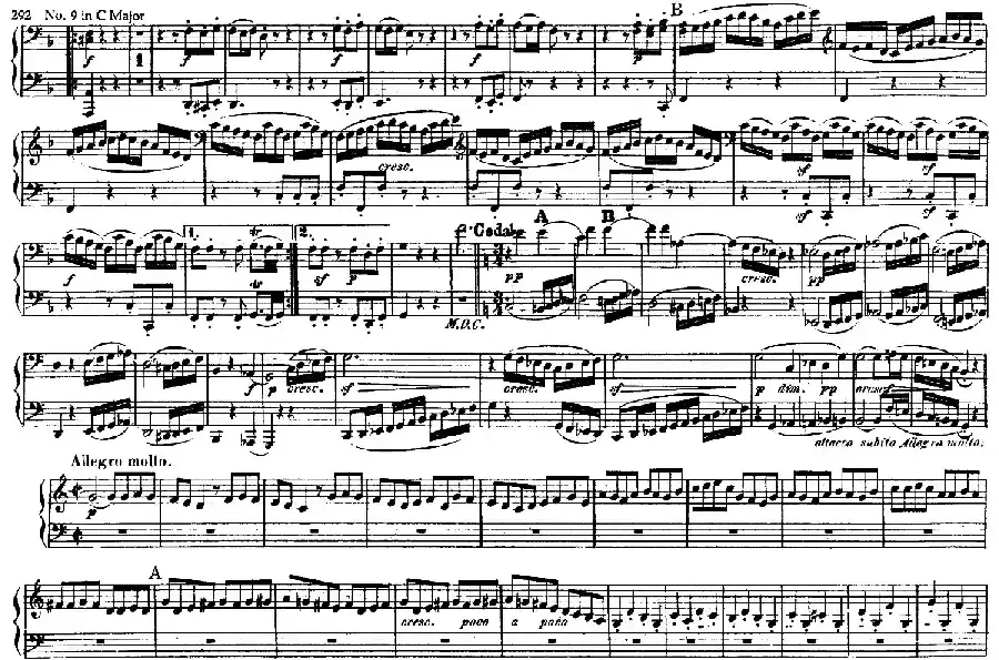 String Quartet No.9 in C Major Op.59-3 - 4 Hands（C大调第九弦乐四重奏·四手联弹）