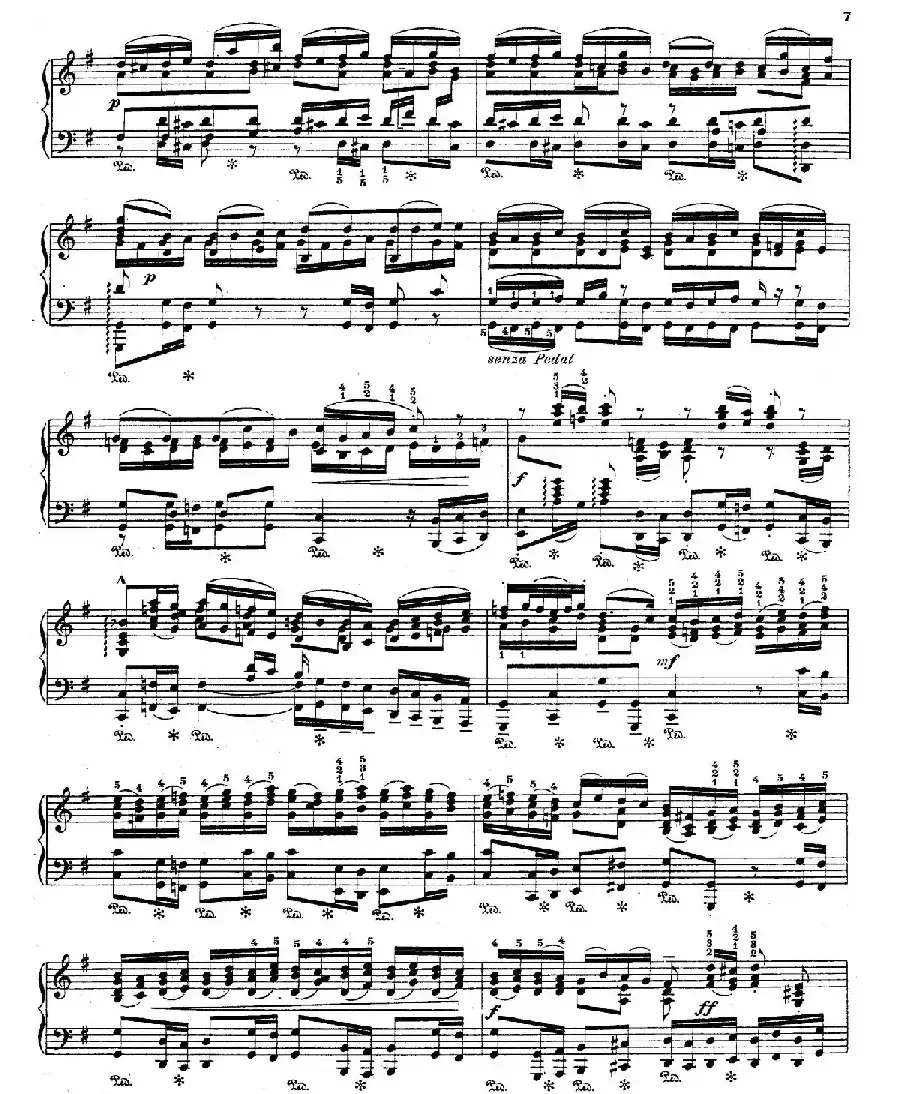 Brandenburg Concerto No.3 in G Major BWV.1048（G大调第三勃兰登堡协奏曲·钢琴独奏版）