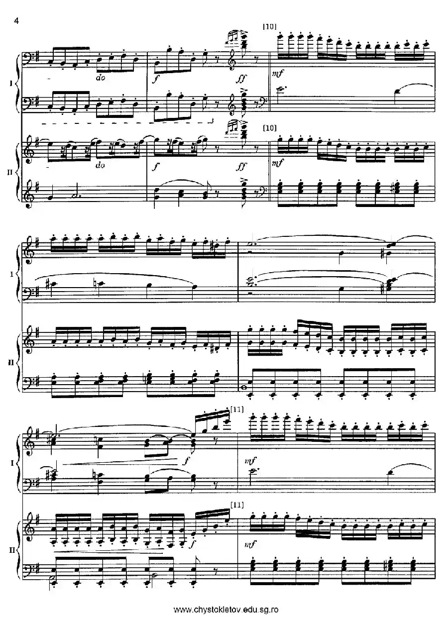 Nutcracker Op.71 芭蕾舞剧《胡桃夹子》（改编双钢琴版·第二部分）