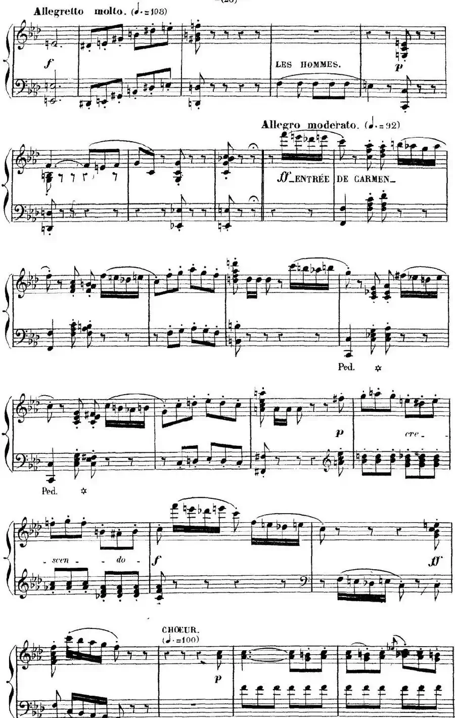 Carmen for Solo Piano（卡门全剧钢琴独奏版）（No.4）