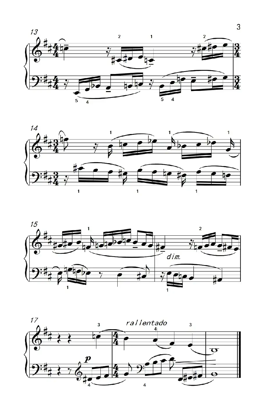 主题和转位(巴托克 小宇宙 钢琴教程 4)