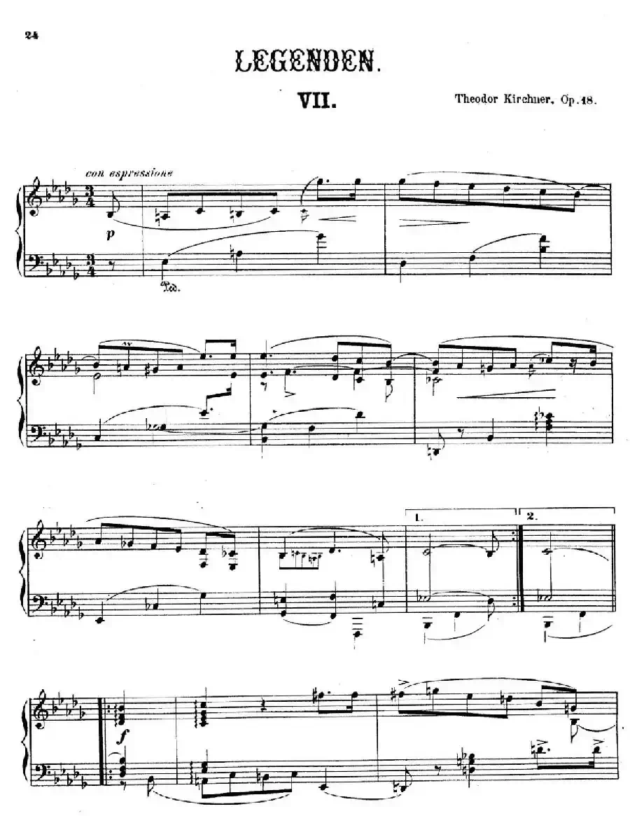 Legenden Op.18（9首传奇·Ⅶ）