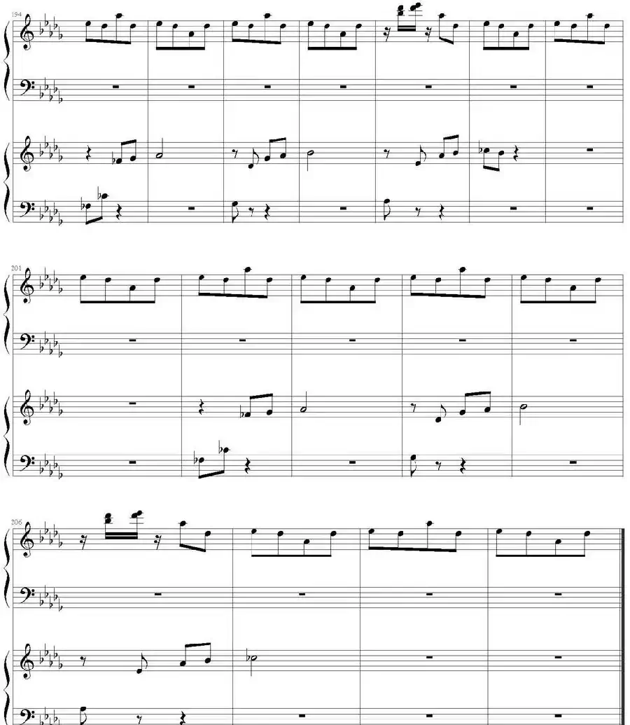 Flower Dance（花舞）（四手联弹）