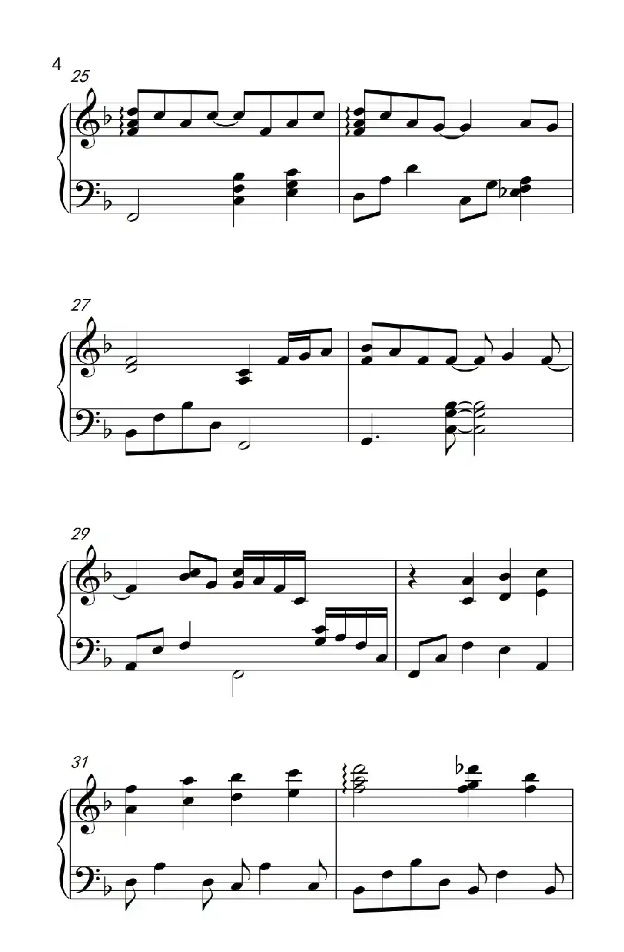 一首简单的歌（《弹吧音教》制谱版）