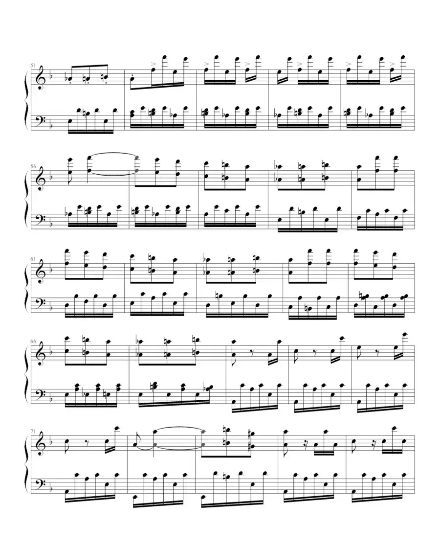 暴风雨(Beethoven's Sonata NO.17 Mov.3 )