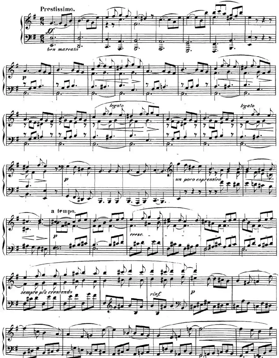 贝多芬钢琴奏鸣曲30 E大调 Op.109 E major