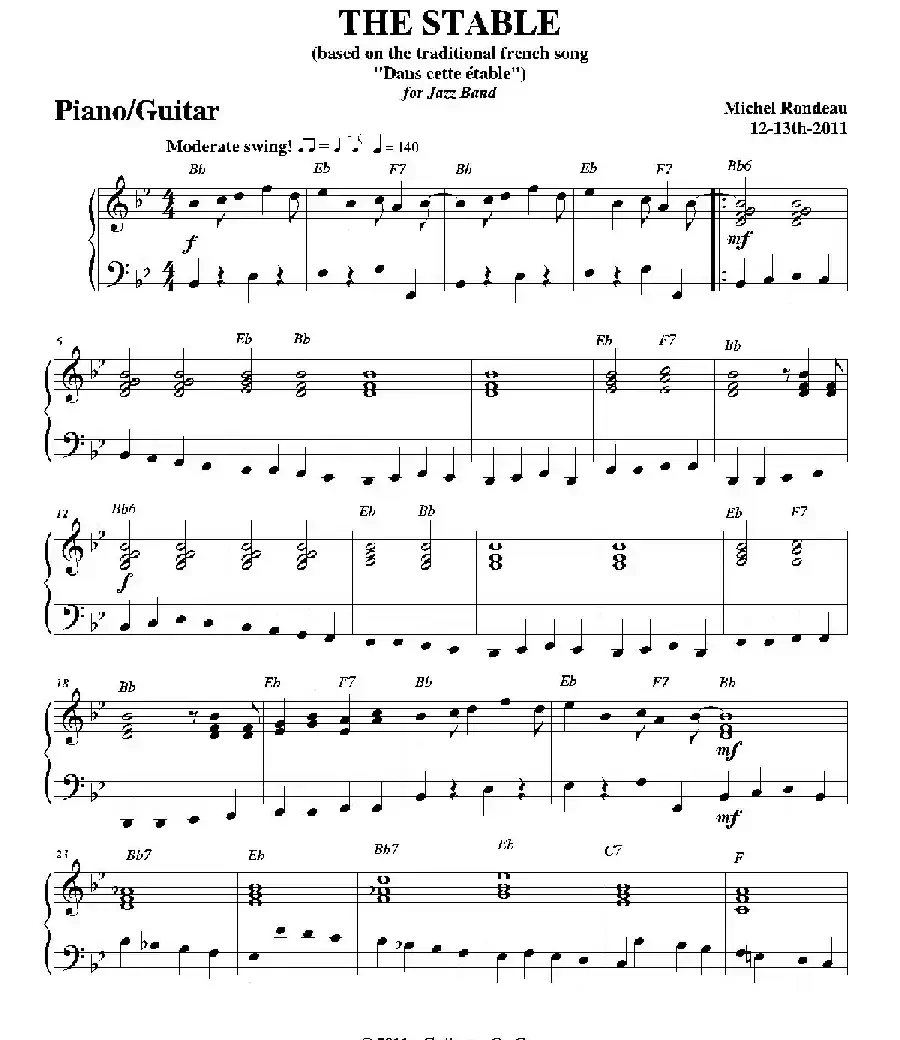 THE STABLE(钢琴、吉他分谱)