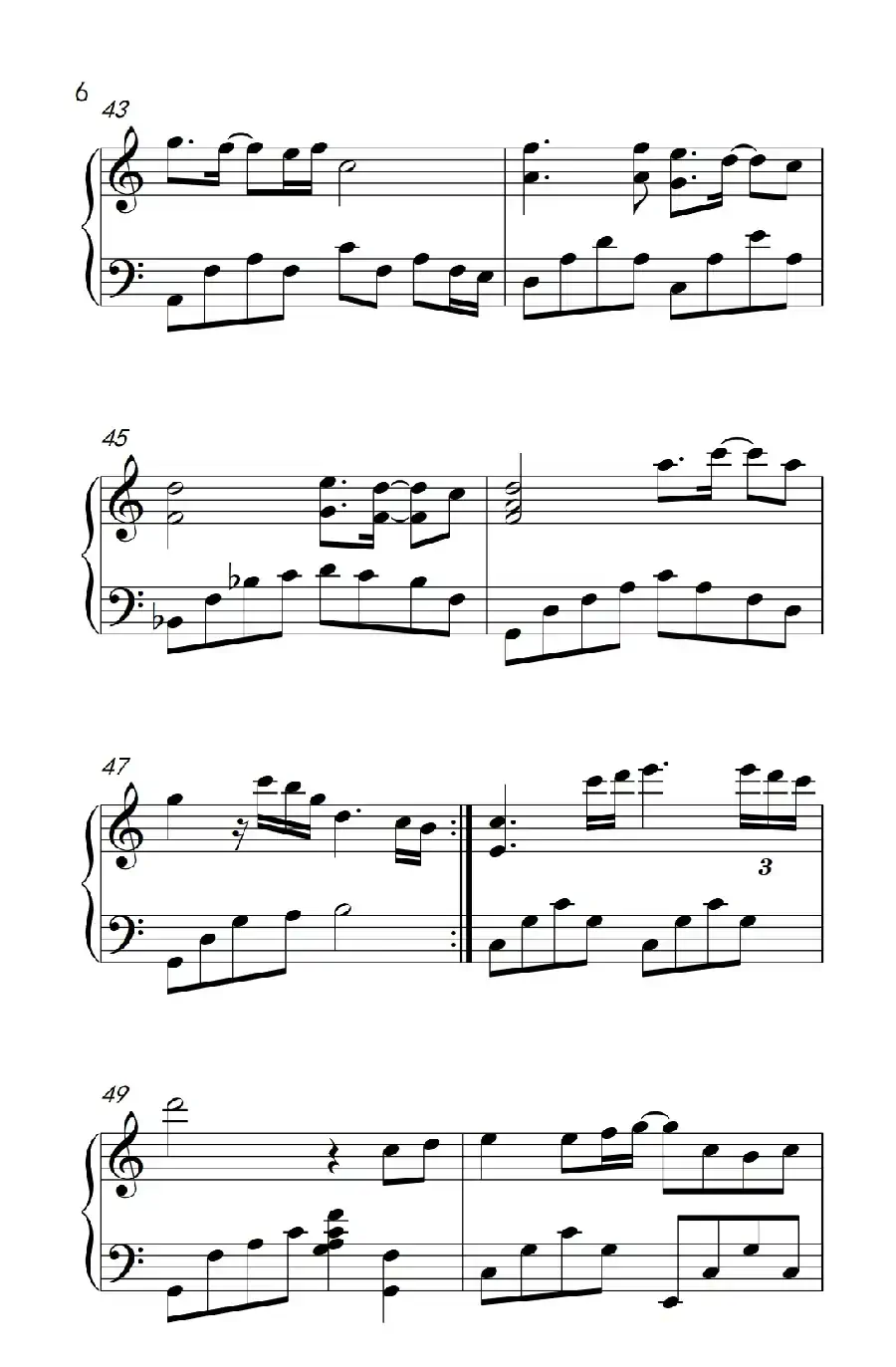 我等你（《弹吧音教》制谱）