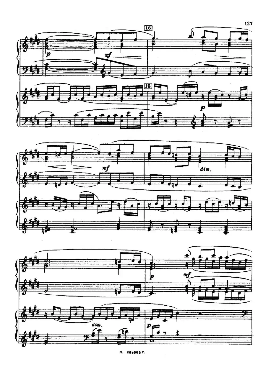 交响舞曲 Symphonic Dance Op.45（双钢琴）
