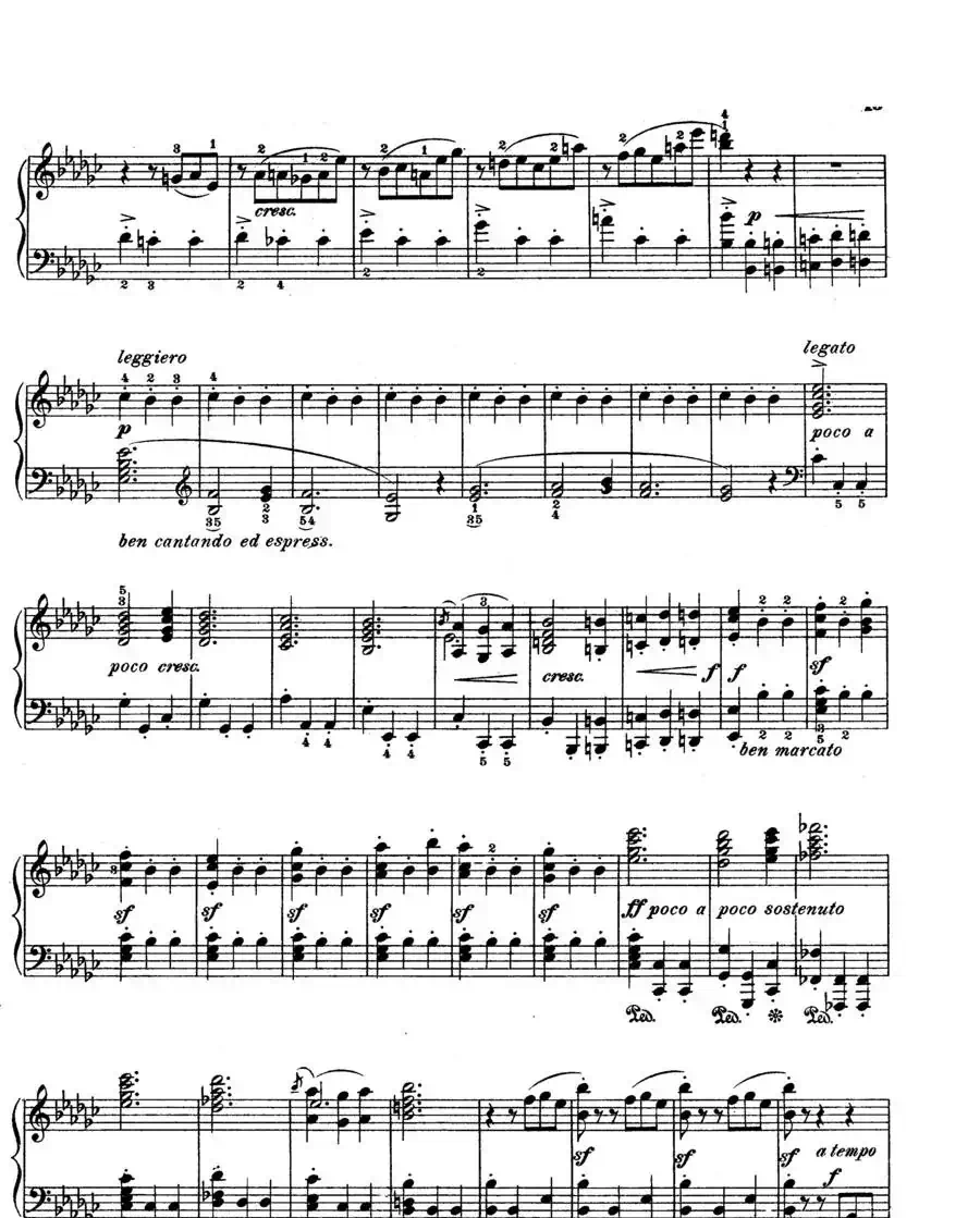 Scherzo in e flat Min Op·4（降e小调谐谑曲）