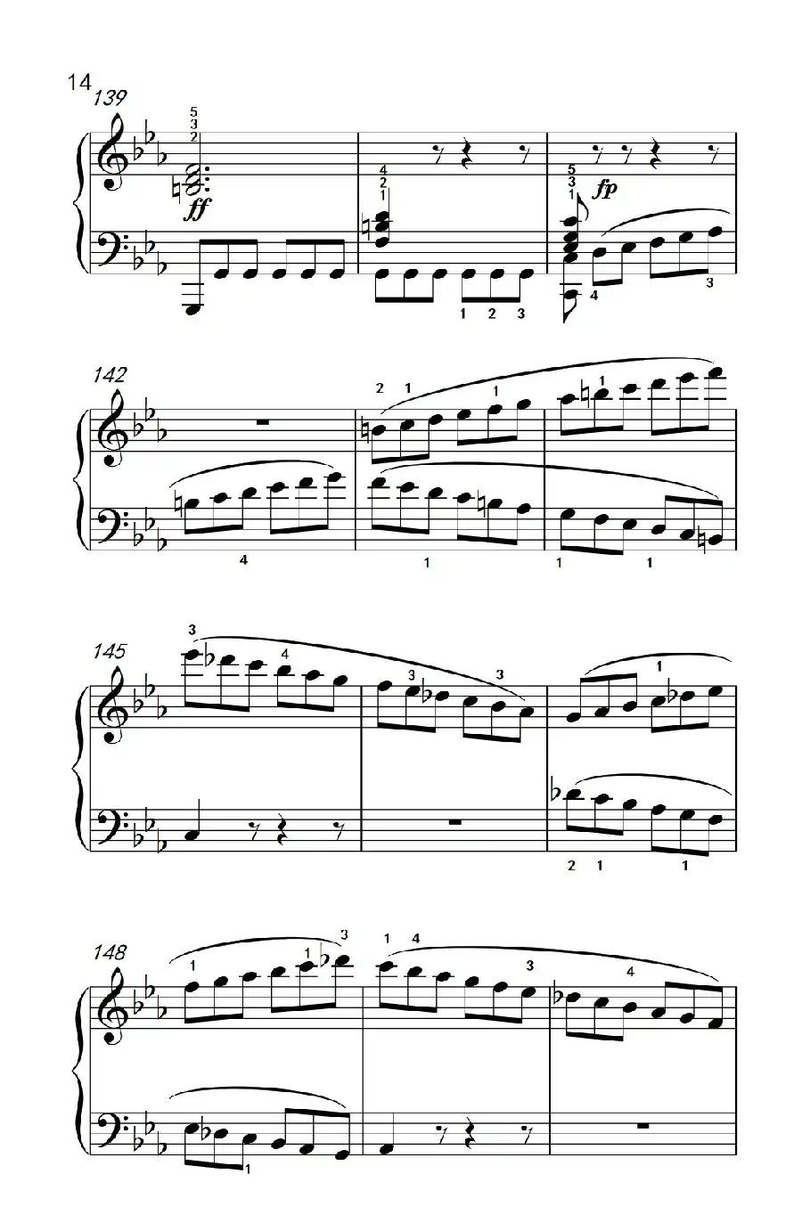 奏鸣曲 Opus 7 第一乐章(贝多芬奏鸣曲集 2)