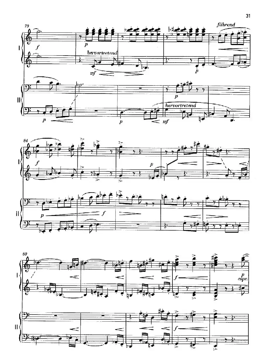 Vier Bagatellen Op.70（4首小品·Ⅳ·四手联弹）