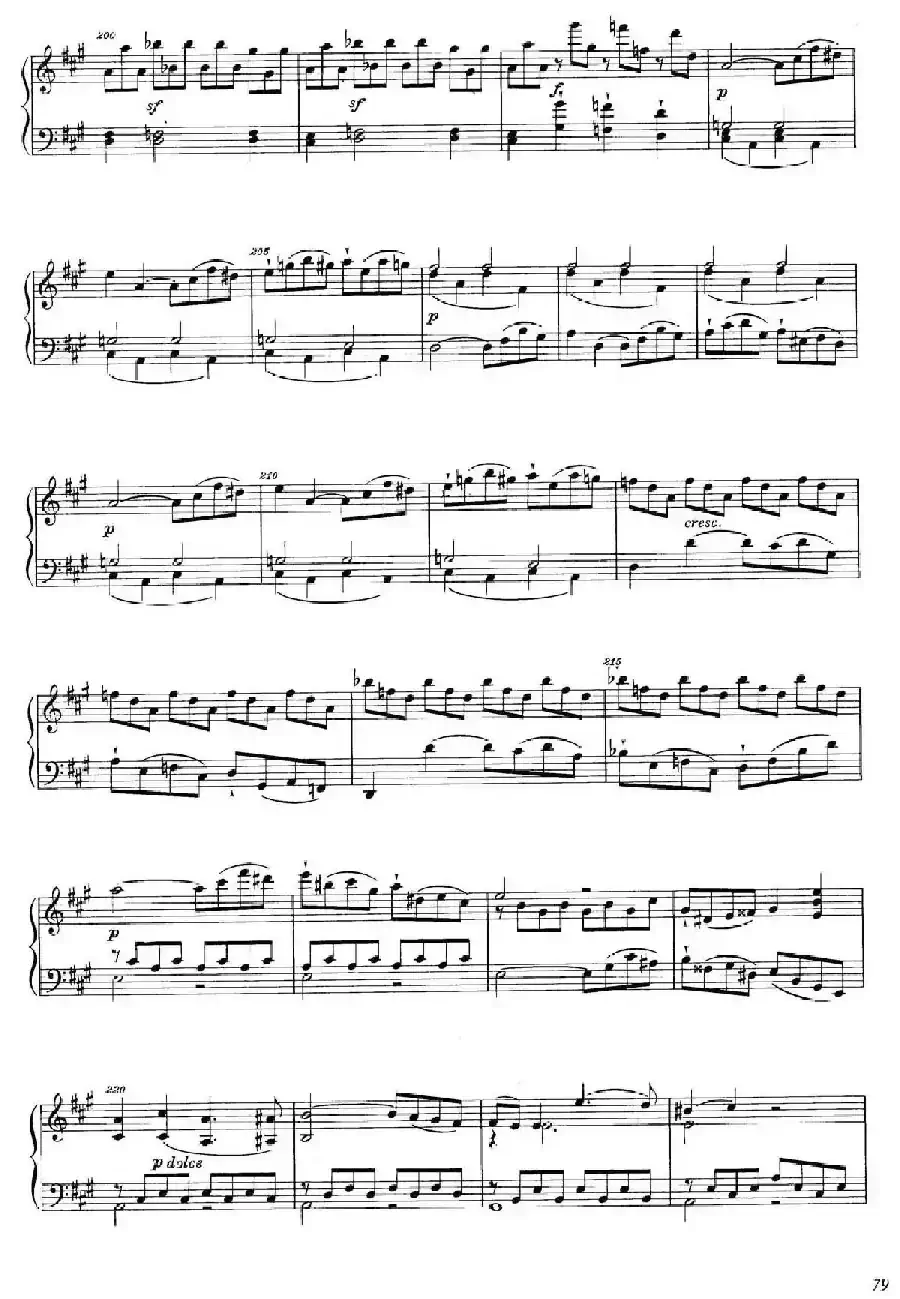 A大调钢琴大奏鸣曲（Grobe Sonate in A Major WWV 26）
