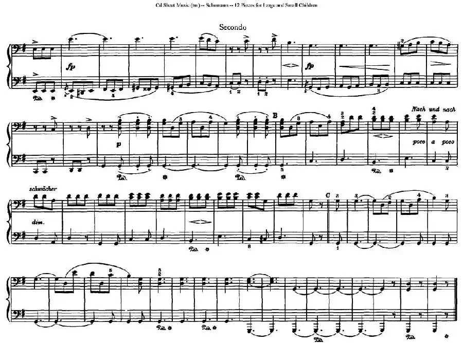 12首为孩子们而作的四手联弹曲 Op.85（四手联弹）（8）