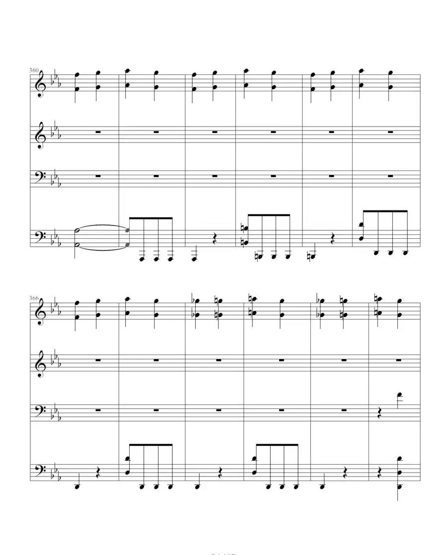 命运交响曲(四手联弹)