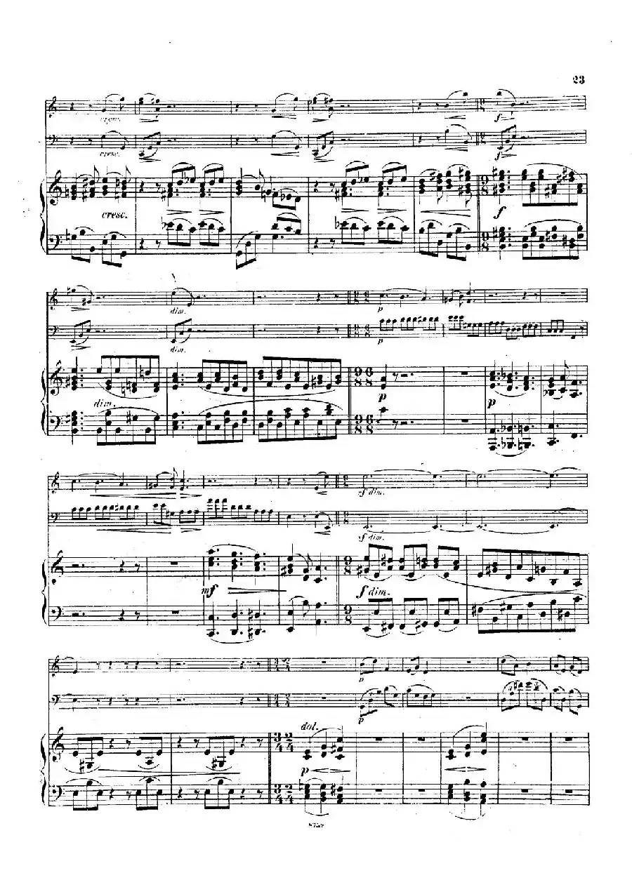 Piano Trio No.3 in c Minor Op.101（c小调第三钢琴三重奏）