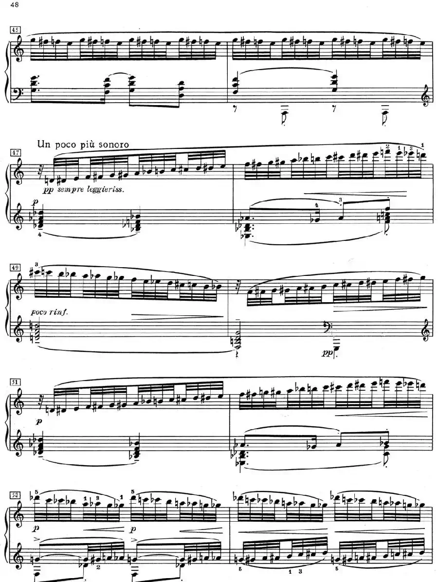 德彪西12首钢琴练习曲（7 半音阶练习v1.0 degrés chromatiques）