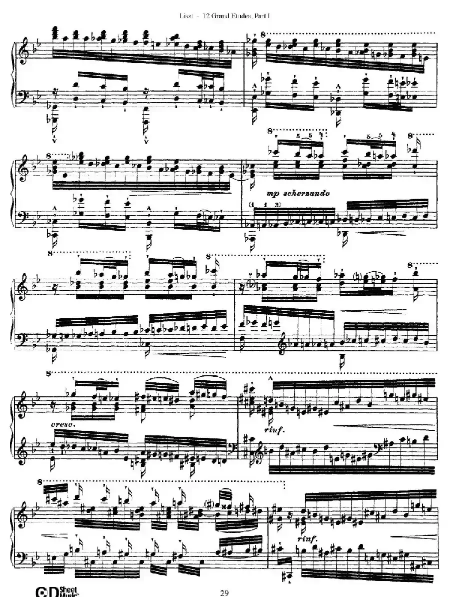 12 Grand Etudes S.137（12首华丽的练习曲·5）