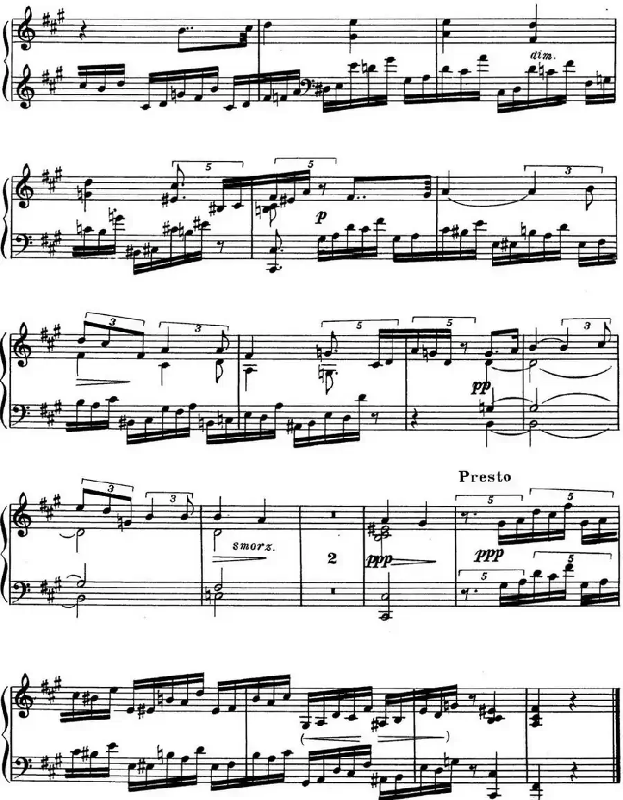 斯克里亚宾 钢琴练习曲 Op.42 No.2 Alexander Scriabin Etudes