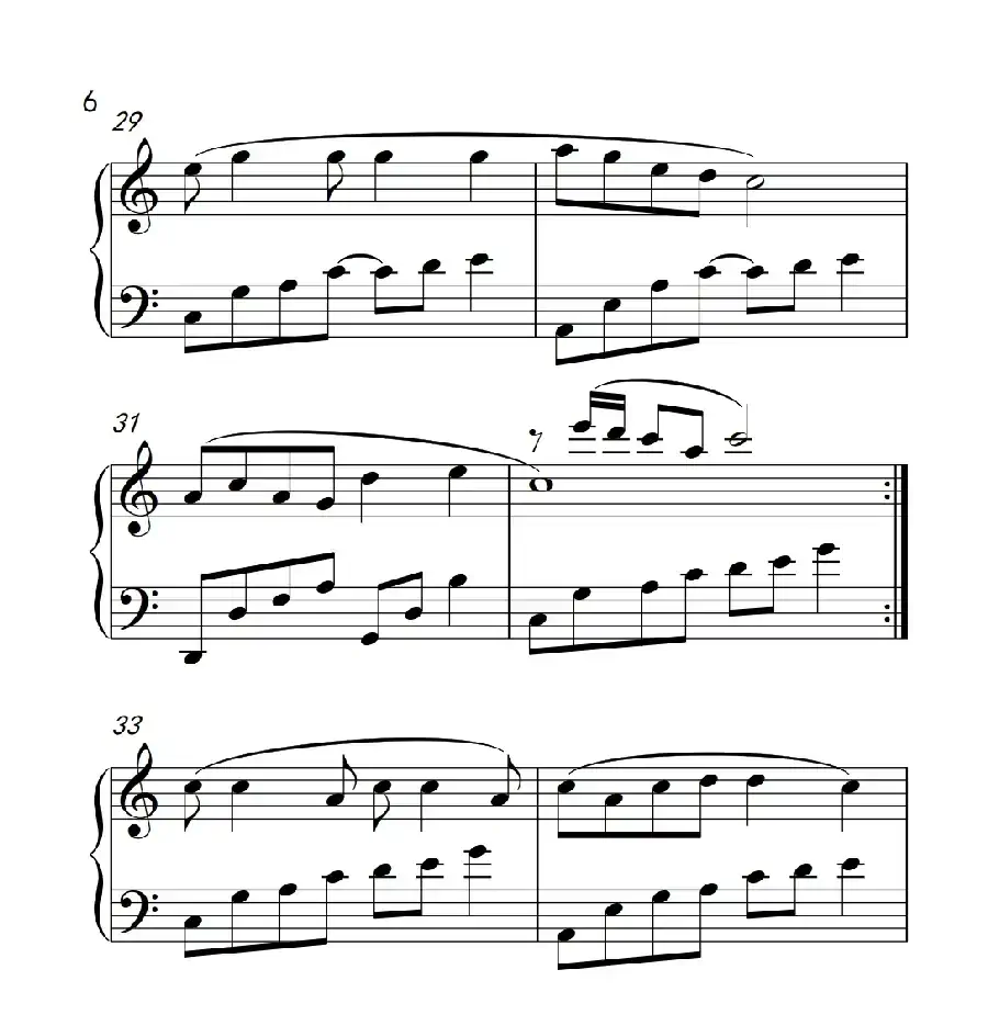 荷塘月色(《弹吧音教》制谱)