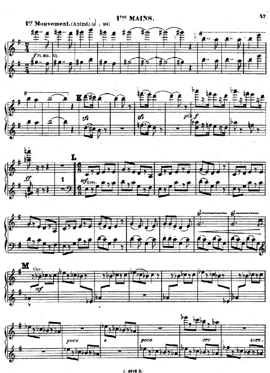 Symphony on a French Mountain Air Op.25（法国山歌交响曲·双钢琴·Ⅲ）