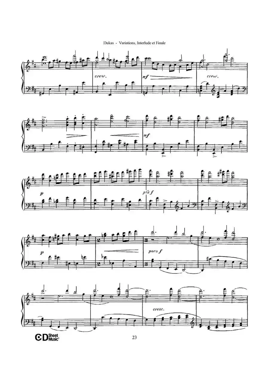 Variations, Interlude & Finale on theme de Rameau（拉摩主题变奏曲、间奏曲和终曲·第二部分）